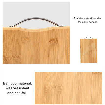 Kitchen Rectangular Bamboo Chopping Block Thickening Cutting Board,  Size: 30cm x 20cm, Size: 30cm x 20cm