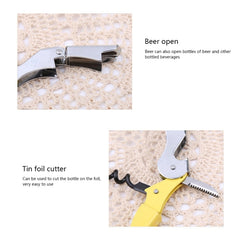 10pcs Multi-function Sea Horse Pattern Stainless Wine Bottle Opener, Can Opener Bottle Opener, Random Color Delivery, Sea Horse Style