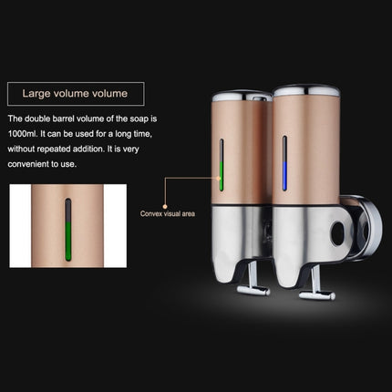 Hotel Shower Manual Dispenser Wall Mounted Washing Liquid Shampoo Soap Bottle, Capacity: 500ml, 500ml/Stainless Steel