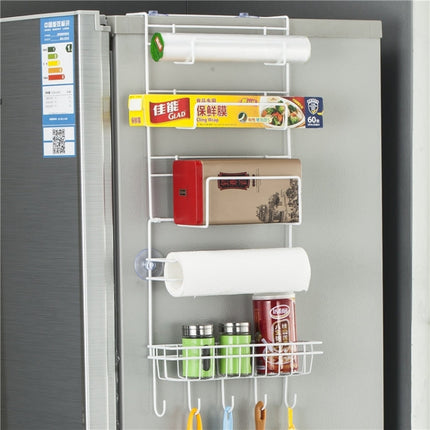 Multi-layer Fridge Storage Rack Side Shelf Sidewall Holder Multi-function Kitchen Organizer Household, Size: 25 x 9.5 x 62cm, 25 x 9.5 x 62cm