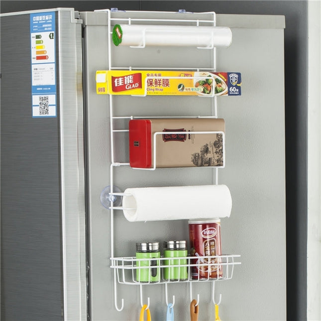 Multi-layer Fridge Storage Rack Side Shelf Sidewall Holder Multi-function Kitchen Organizer Household, Size: 25 x 9.5 x 62cm, 25 x 9.5 x 62cm