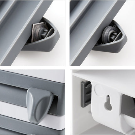 Kitchen Wall Mounted Cling Film Holder Wrap Storage Rack Hanger Rack Cutting Device, Size: 39 x 10 x 24cm