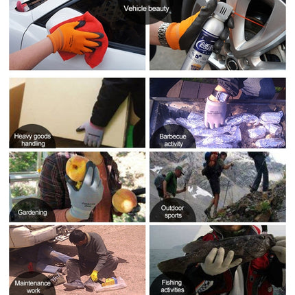Comfortable Non-slip Wear-resistant Nitrile Rubber Electrician Working Gloves, Size: L, L