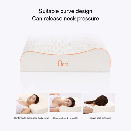 Original Xiaomi Youpin 8H Z2 Natural Latex Pillow Soft Breathable Spine Protection Massage Care Pillow with Cotton Pillowcase