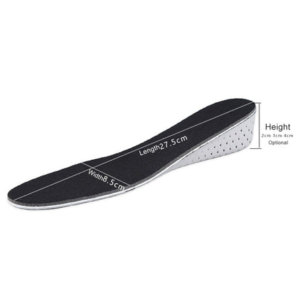 1 Pair EVA Breathable Insert Shoes Height Increase Insoles, Height: 4cm