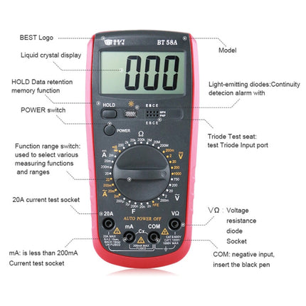 BEST-58A Multi Function Digital Multimeter, BEST-58A