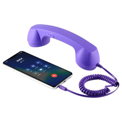 3.5mm Plug Mic Retro Telephone Anti-radiation Cell Phone Handset Receiver