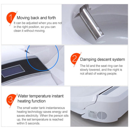 Universal Bathroom Automatic Flushing Drying Massage Intelligent Toilet Cleaner Cover