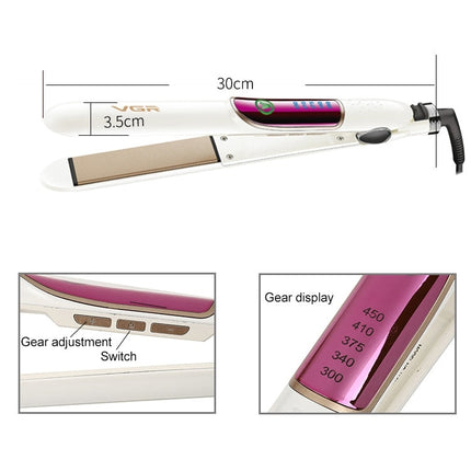VGR V-509 35W 5 Gears AdjustableHair Straightening Curling Iron Dual-use, Plug Type: EU Plug, V-509