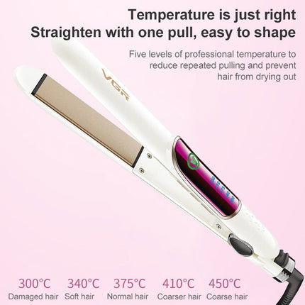 VGR V-509 35W 5 Gears AdjustableHair Straightening Curling Iron Dual-use, Plug Type: EU Plug, V-509