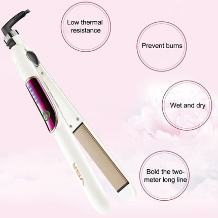 VGR V-509 35W 5 Gears AdjustableHair Straightening Curling Iron Dual-use, Plug Type: EU Plug, V-509