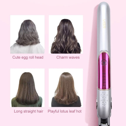VGR V-509 35W 5 Gears AdjustableHair Straightening Curling Iron Dual-use, Plug Type: EU Plug, V-509