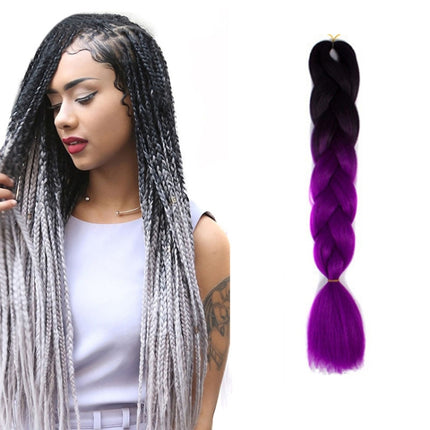 Fashion Color Gradient Individual Braid Wigs Chemical Fiber Big Braids, Length: 60cm(04 Black+Red), 04, 05, 07, 09, 10, 11, 12, 13, 14, 19, 20, 22, 23, 24, 32, 33, 39, 40, 41, 48, 52, 53, 55, 57