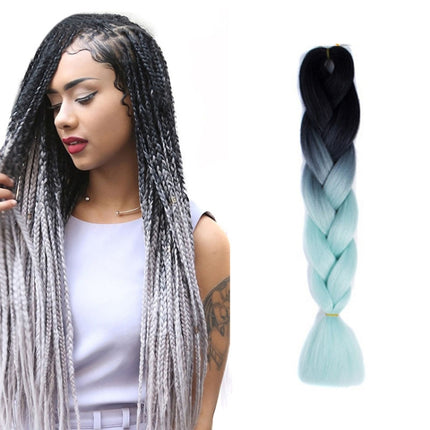 Fashion Color Gradient Individual Braid Wigs Chemical Fiber Big Braids, Length: 60cm(04 Black+Red), 04, 05, 07, 09, 10, 11, 12, 13, 14, 19, 20, 22, 23, 24, 32, 33, 39, 40, 41, 48, 52, 53, 55, 57