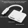 8 Pin to HDMI HDTV Projector Video Adapter Cable for iPhone, For iPhone 8 Pin