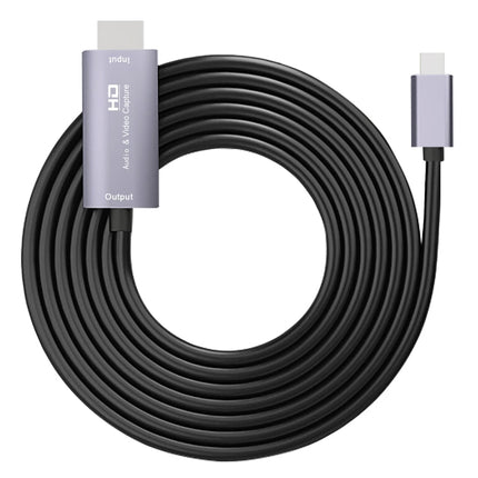 Z36A HDMI Male to USB-C / Type-C Male HD Video Capture Card, Cable Length: 2m, HDIMI to Type-C