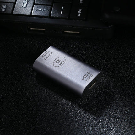 Type-C / USB-C Female to HDMI Female Aluminium Alloy Adapter, Type-C Female to HDMI Female