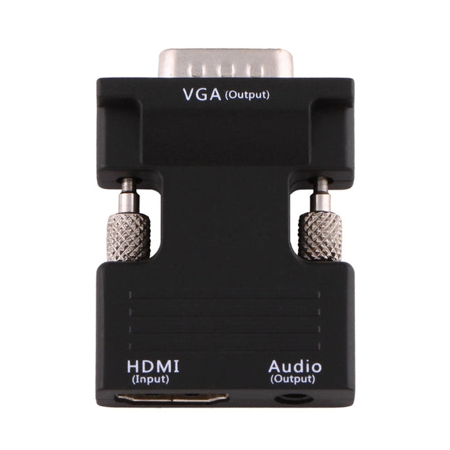 HDMI Female to VGA Male Converter with Audio Output Adapter for Projector, Monitor, TV Sets, HDMI to VGA+Audio