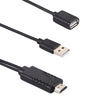 1080P USB 2.0 Male + USB 2.0 Female to HDMI HDTV AV Adapter Cable for iPhone / iPad, Android Smartphones