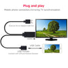 1080P USB 2.0 Male + USB 2.0 Female to HDMI HDTV AV Adapter Cable for iPhone / iPad, Android Smartphones