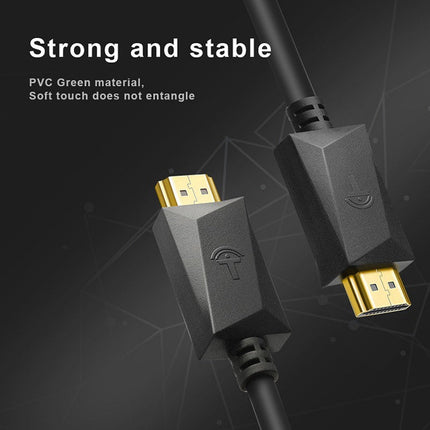 ROCKETEK HDMI01Y-2 HDMI 2.0 4K 30Hz 3D HD Gold-plated Connector HDMI Cable for All HDMI Devices, Length: 2m