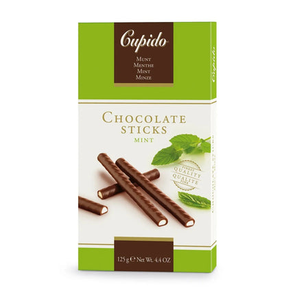 Cupido dark chocolate mint sticks