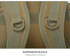 40L Camping Backpack Men's Bag Travel Bags Tactical Molle Climbing Rucksack Hiking Outdoor Reflective Shoulder Fishing Bag