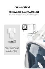 COPOZZ Professional Snorkeling Diving Mask Underwater Scuba Full Face Snorkel Mask Anti Fog Goggles for Adult Swimming Equipment