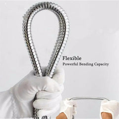 High Quality Grey 1.5m/ 2m /3m G1/2 Inch Flexible Shower Hose Stainless Steel Chrome Bathroom Water Head Shower Extension Pipe