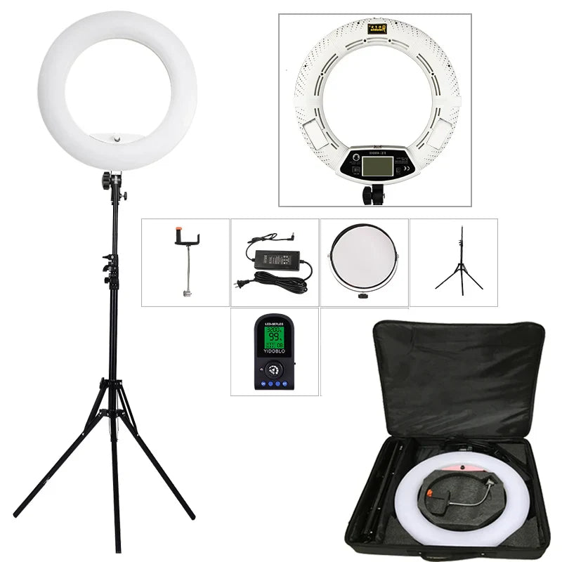96W Ring Light Photography Led Ring Lamp 2700-10000k With Mobile Holder Tripod Stand Ringlight kit For Live Video Streaming