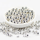 Silver plated / 4mm 100pcs