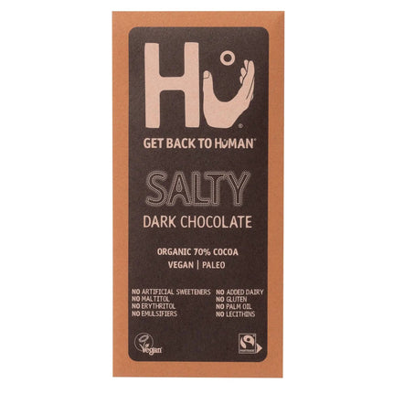 Hu Salty Dark 70% cocoa chocolate bar