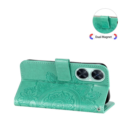 For Huawei nova 11i / Maimang 20 5G / Enjoy 60 Pro 7-petal Flowers Embossing Leather Phone Case