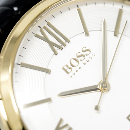 Hugo Boss Watch Classic Gold Plate White HB1513020