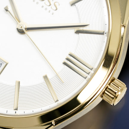Hugo Boss Watch Classic Gold Plate White HB1513020