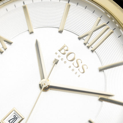 Hugo Boss Watch Classic Gold Plate White HB1513020