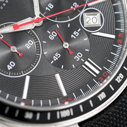 Hugo Boss Men's Watch Chronograph Black Driver Fabric Leather HB1513087