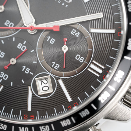 Hugo Boss Men's Watch Chronograph Black Driver Fabric Leather HB1513087