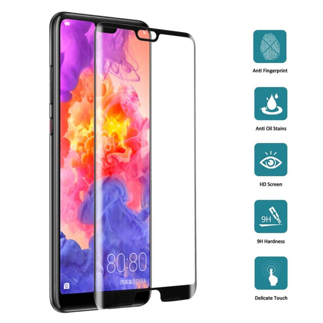 For Huawei P20 Pro 0.3mm 9H Surface Hardness 3D Full Screen Tempered Glass Film, For P20 Pro