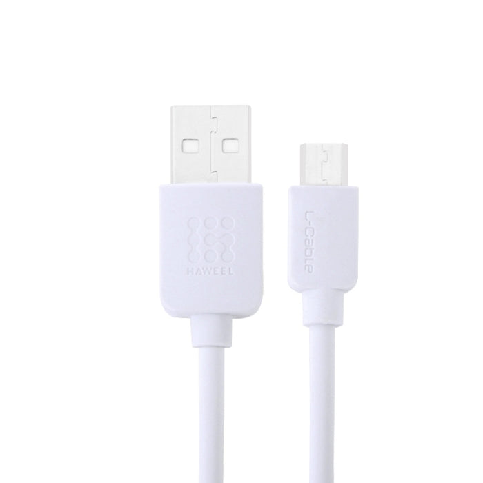 HAWEEL 2m High Speed Micro USB to USB Data Sync Charging Cable, For Galaxy, Huawei, Xiaomi, LG, HTC and other Android Smart Phones(White)