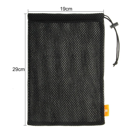 HAWEEL Nylon Mesh Pouch Bag with Stay Cord for up to 9.7 inch Screen iPad and Tablet, Size: 29cm x 19cm(Black), 9.7 inch