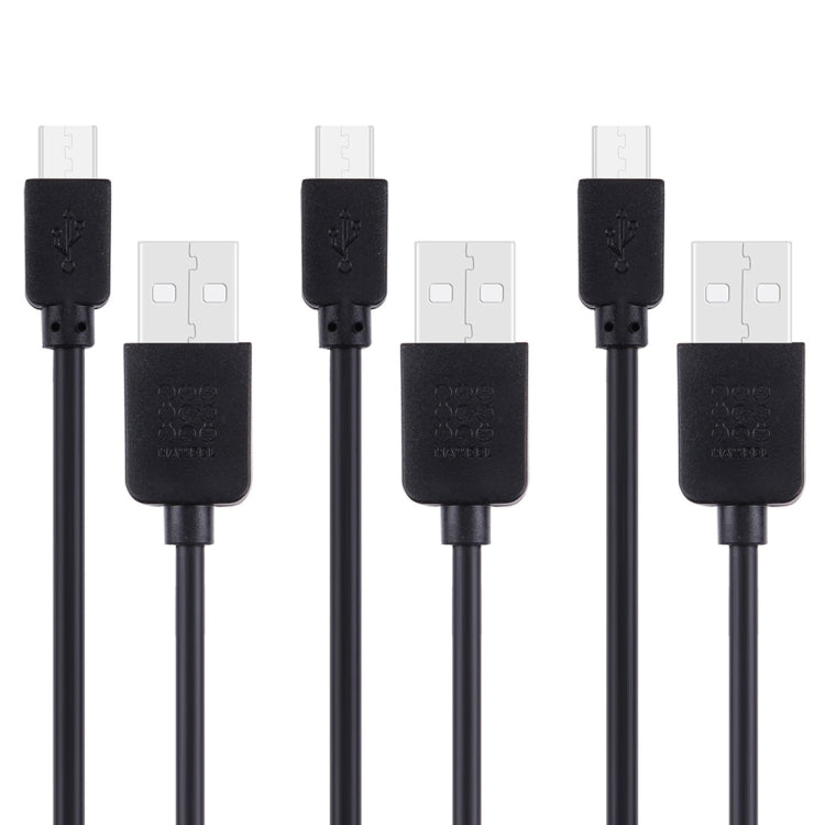 3 PCS HAWEEL 1m High Speed Micro USB to USB Data Sync Charging Cable Kits For Galaxy, Huawei, Xiaomi, LG, HTC and other Smart Phones, 3pcs