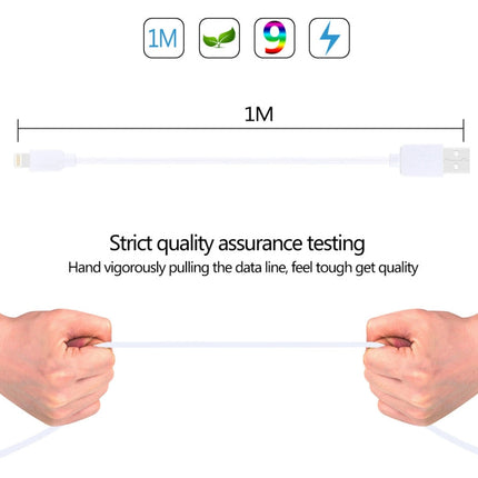 2 PCS HAWEEL 1m High Speed 8 pin to USB Sync and Charging Cable Kit for iPhone, iPad, 2pcs