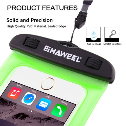 HAWEEL Transparent Universal Waterproof Bag with Lanyard for iPhone, Galaxy, Huawei, Xiaomi, LG, HTC and Other Smart Phones