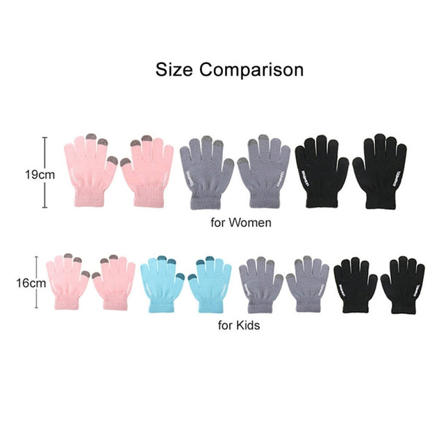 HAWEEL 16cm Three Fingers Touch Screen Gloves + DIY Christmas Decoration for Kids, Christmas Decoration Random Delivery 4 PCS