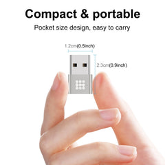 HAWEEL USB-C / Type-C Female to USB 2.0 Male Aluminum Alloy Adapter, Support Charging & Transmission Data, Type-C Adapter