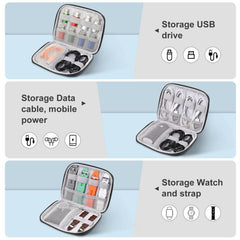 HAWEEL Watch Band Organizer Box Earphones / U Disk / Digital Cable Storage Case
