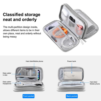 HAWEEL Electronic Organizer Double Layers Storage Bag for Cables, Charger, Power Bank, Phones, Earphones, Double Layers Organizer