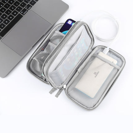HAWEEL Electronic Organizer Double Layers Storage Bag for Cables, Charger, Power Bank, Phones, Earphones, Double Layers Organizer