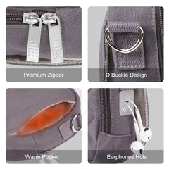 HAWEEL Messenger Shoulder Small Bag Digital Tablet Phone Warmer Storage Bag with Hand Warmer